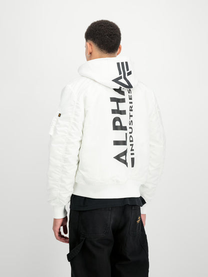 CHAQUETA BOMBER "MA-1 ZH BACKPRINT SLIM" - BLANCO - ALPHA INDUSTRIES | 128113-92