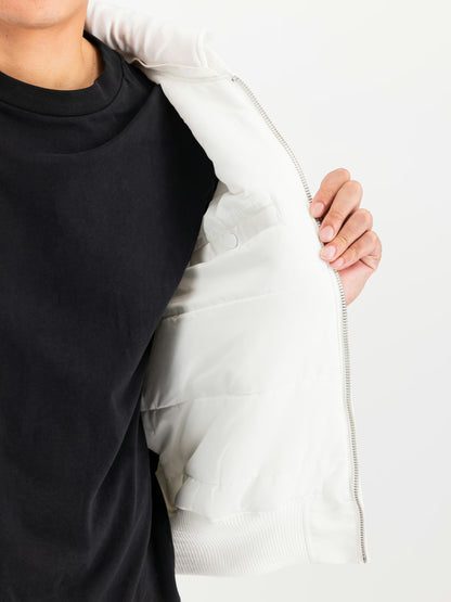 CHAQUETA BOMBER "MA-1 ZH BACKPRINT SLIM" - BLANCO - ALPHA INDUSTRIES | 128113-92