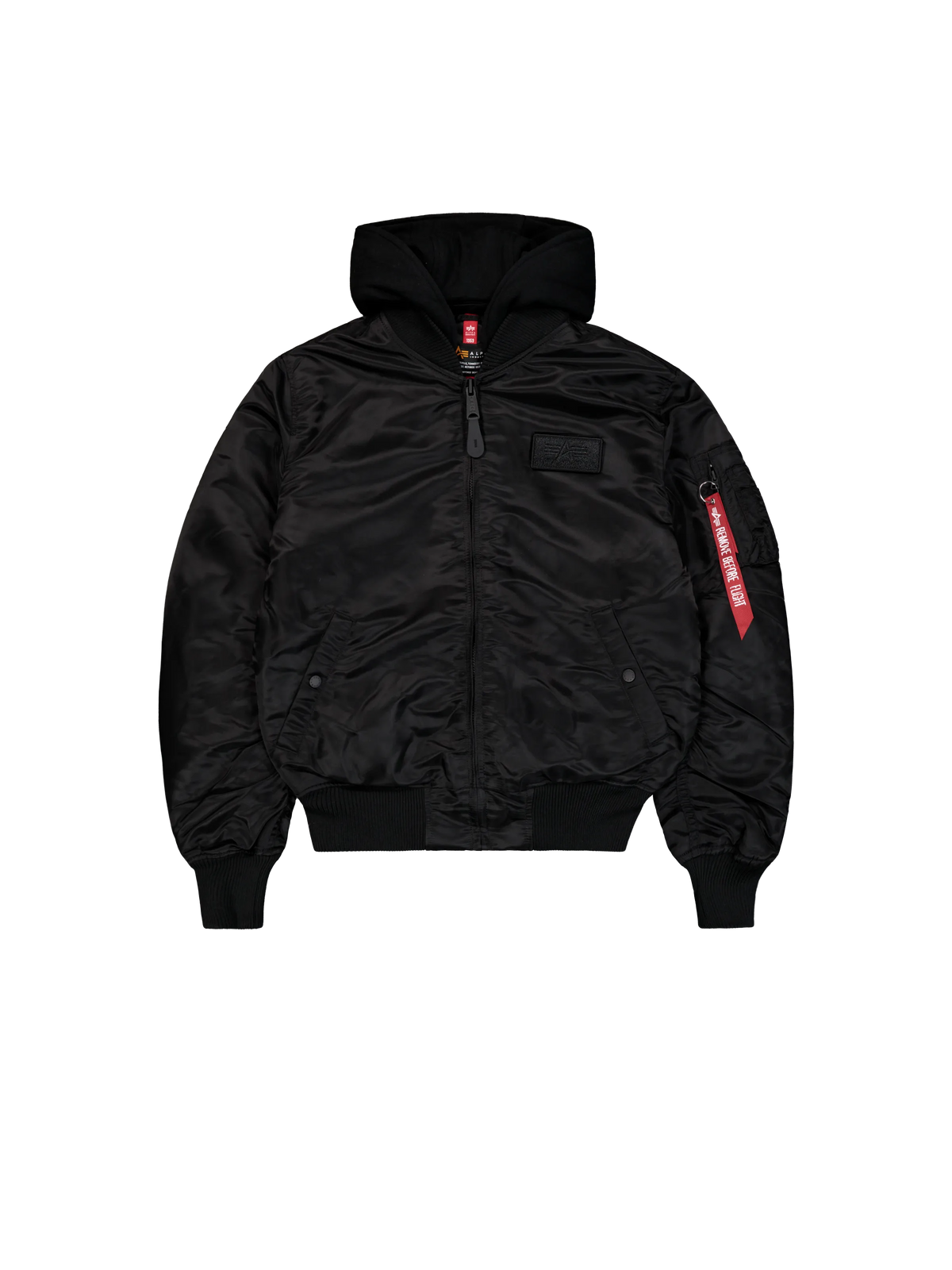 CHAQUETA BOMBER "MA-1 ZH BACKPRINT SLIM" - NEGRO - ALPHA INDUSTRIES | 128113-95