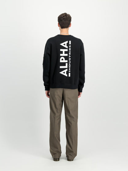 SUDADERA "BACKPRINT SWEATSHIRT" - NEGRO - ALPHA INDUSTRIES | 128305