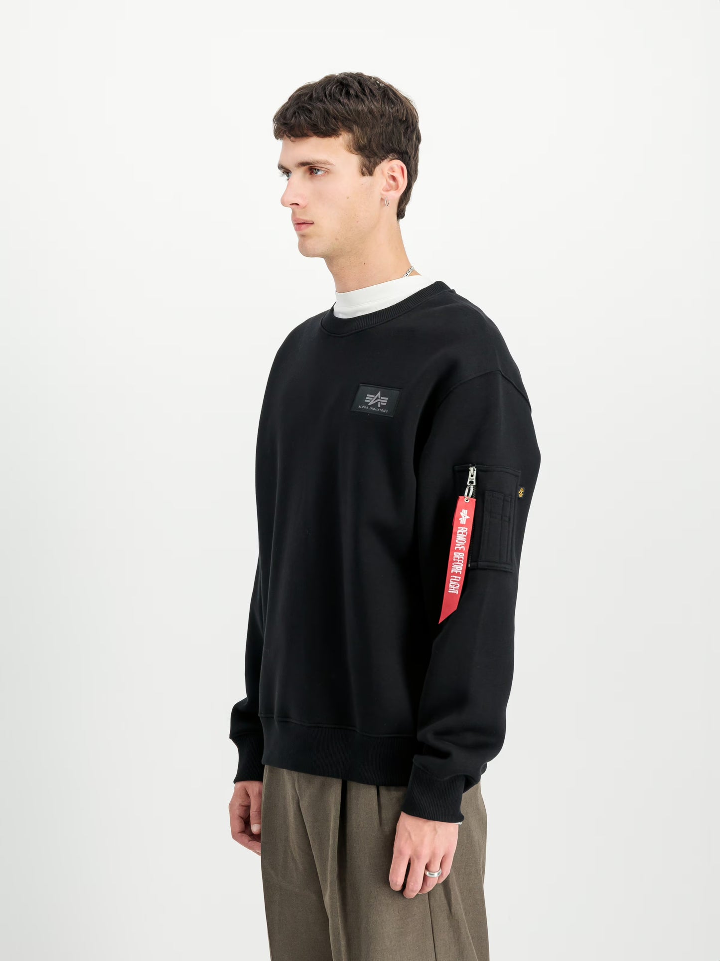 SUDADERA "BACKPRINT SWEATSHIRT" - NEGRO - ALPHA INDUSTRIES | 128305