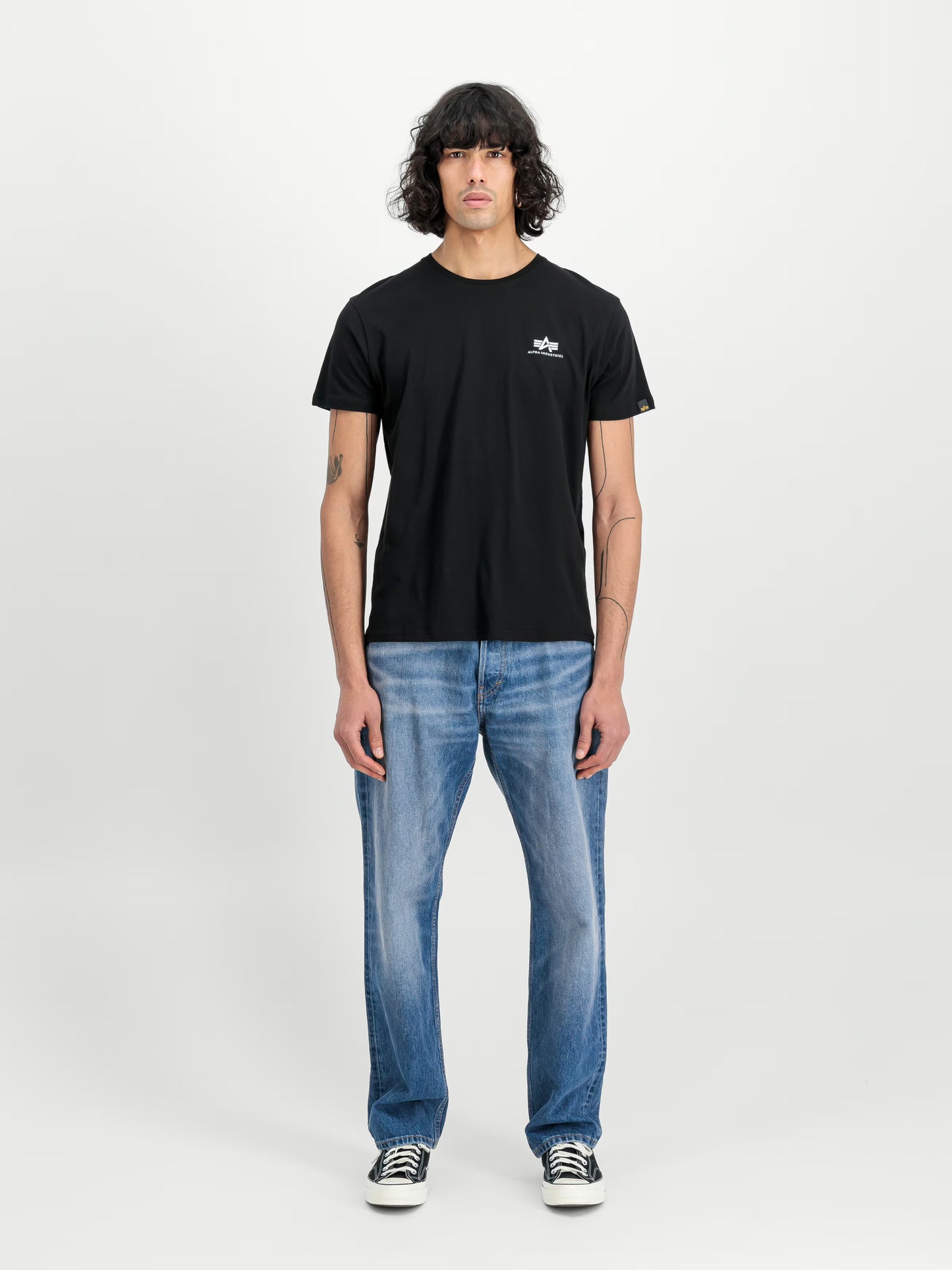 BACKPRINT TSHIRT - NEGRO - ALPHA INDUSTRIES | 128507