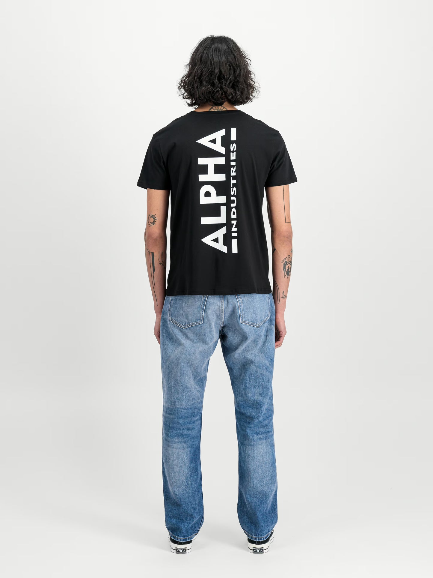 BACKPRINT TSHIRT - NEGRO - ALPHA INDUSTRIES | 128507