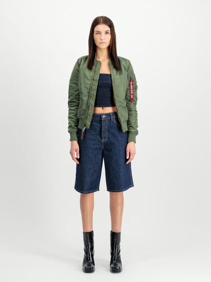 CHAQUETA MUJER BOMBER "MA-1 VF 59" - VERDE MILITAR - ALPHA INDUSTRIES | 133009-01