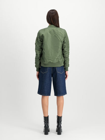 CHAQUETA MUJER BOMBER "MA-1 VF 59" - VERDE MILITAR - ALPHA INDUSTRIES | 133009-01