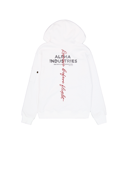 SUDADERA CON CAPUCHA "SIGNATURE BP" - BLANCO - ALPHA INDUSTRIES | 148341