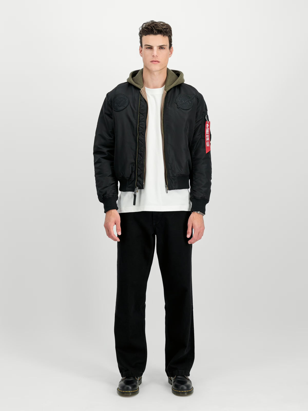 MA-1 BOMBER "MA-1 VF NASA" - NEGRO - ALPHA INDUSTRIES | 166107