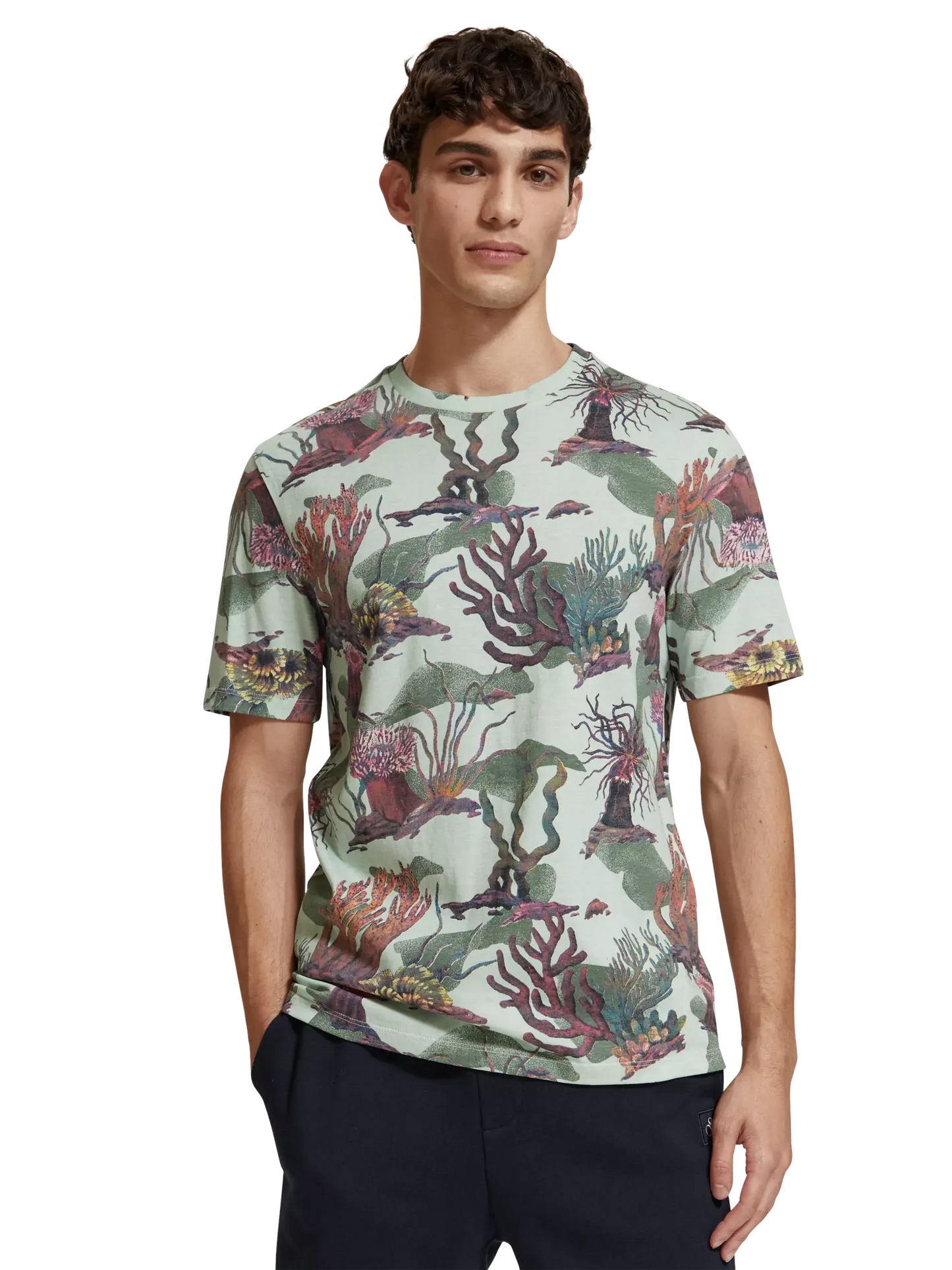 CAMISETA CON ESTAMPADO INTEGRAL "OCÉANO" - MULTICOLOR - SCOTCH & SODA | 177101-7206