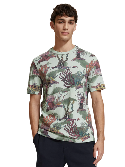 CAMISETA CON ESTAMPADO INTEGRAL "OCÉANO" - MULTICOLOR - SCOTCH & SODA | 177101-7206