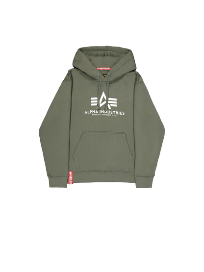 SUDADERA CAPUCHA "BASIC BIG LOGO" - VERDE OLIVA - ALPHA INDUSTRIES | 178312-142