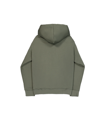 SUDADERA CAPUCHA "BASIC BIG LOGO" - VERDE OLIVA - ALPHA INDUSTRIES | 178312-142