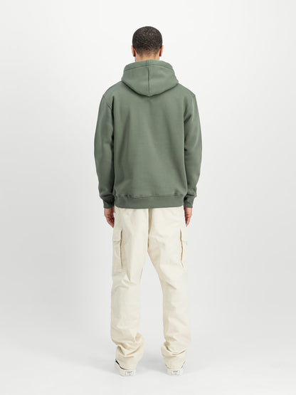 SUDADERA CAPUCHA "BASIC BIG LOGO" - VERDE OLIVA - ALPHA INDUSTRIES | 178312-142