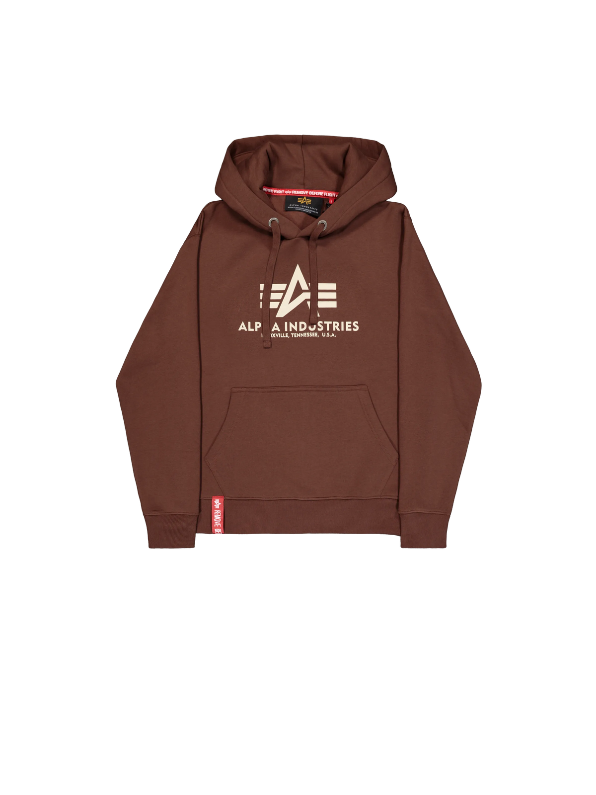 SUDADERA CAPUCHA "BASIC BIG LOGO" - MARRÓN - ALPHA INDUSTRIES | 178312-204