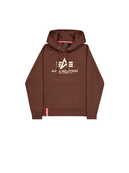 SUDADERA CAPUCHA "BASIC BIG LOGO" - MARRÓN - ALPHA INDUSTRIES | 178312-204