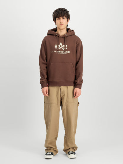SUDADERA CAPUCHA "BASIC BIG LOGO" - MARRÓN - ALPHA INDUSTRIES | 178312-204