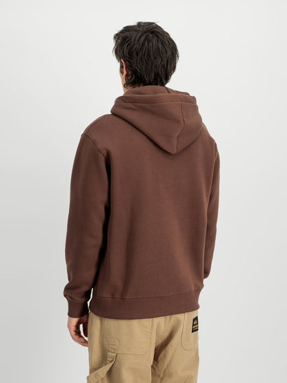 SUDADERA CAPUCHA "BASIC BIG LOGO" - MARRÓN - ALPHA INDUSTRIES | 178312-204