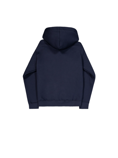 SUDADERA BÁSICA CON CREMALLERA Y CAPUCHA - AZUL MARINO - ALPHA INDUSTRIES | 178325-07