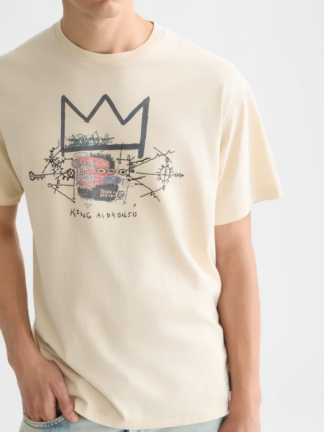 BASQUIAT ARTWORK - BEIGE - SCOTCH & SODA | 183083
