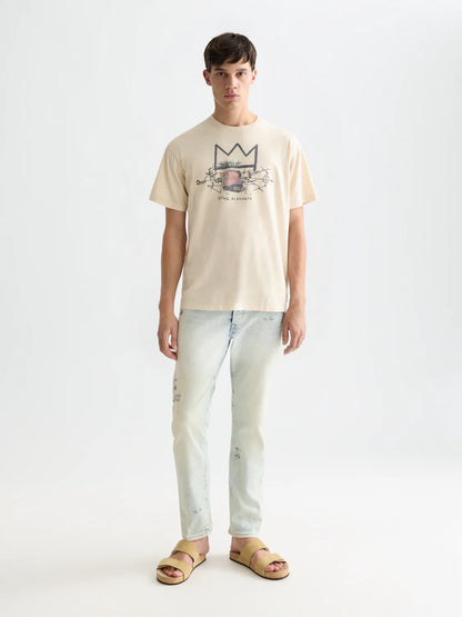 BASQUIAT ARTWORK - BEIGE - SCOTCH & SODA | 183083