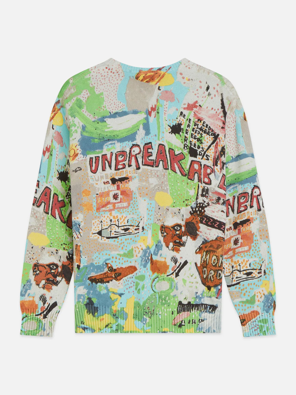 BASQUIAT PRINTED PULLOVER - BEIGE - SCOTCH & SODA | 183163