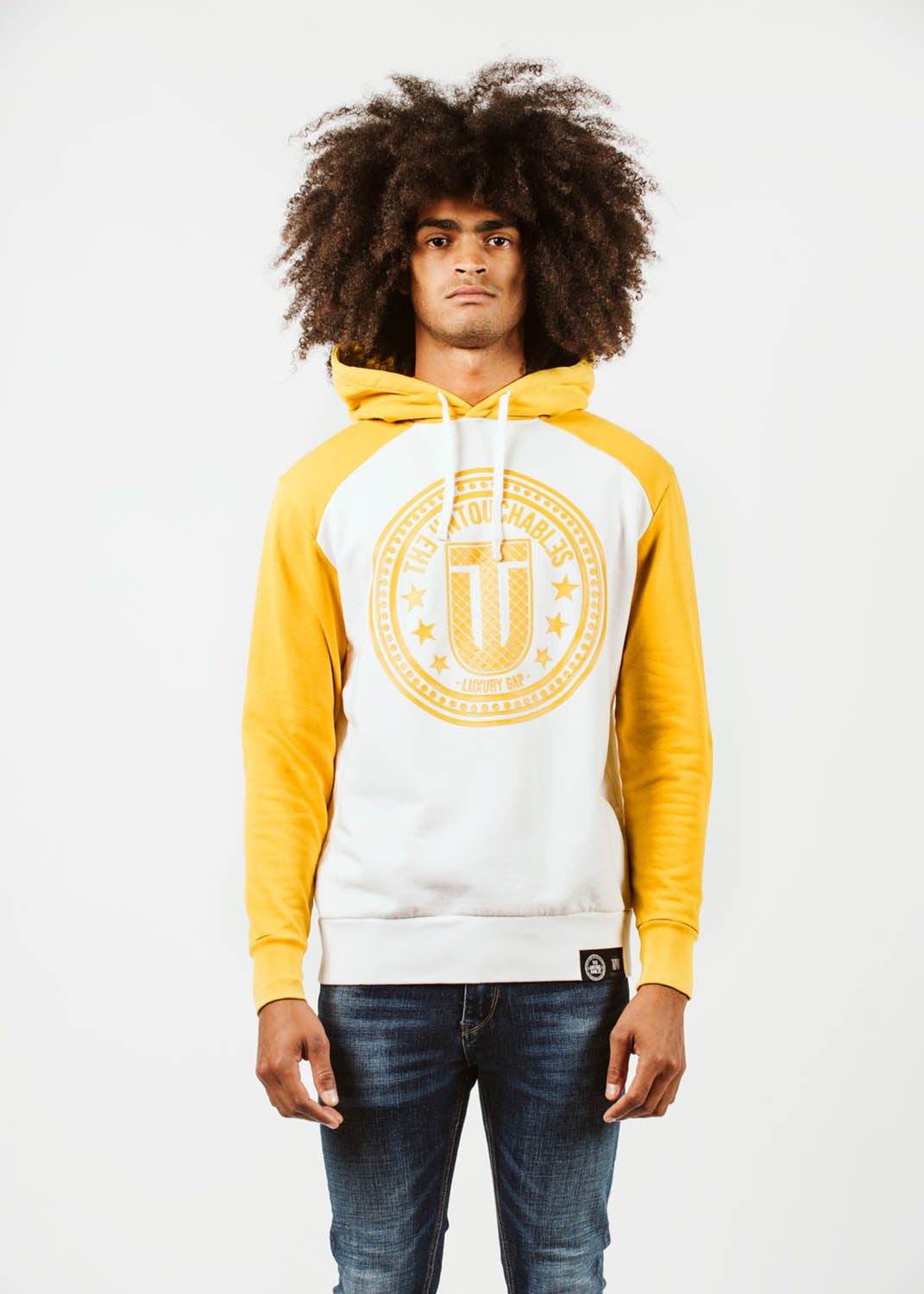 SUDADERA "BEISBOL" - YELLOW/WHITE - TH3 - Blue Denim