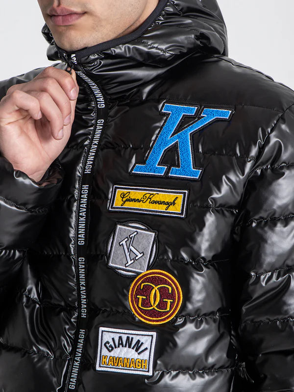 CHAQUETA CAPUCHA ¨COLLAGE¨ - NEGRO - GIANNI KAVANAGH | GKM007002