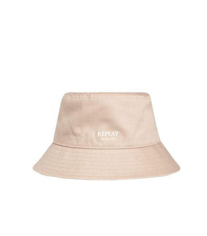SOMBRERO "BUCKET" PESCADOR DE SARGA CON LOGO - BEIGE - REPLAY | AX4340.001.A0113