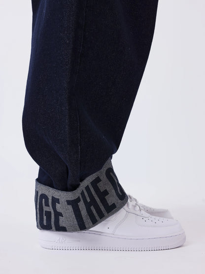 PANTALÓN VAQUERO CON DOBLADILLO CLASSY - AZUL - PROJECT X PARIS | PXP 2694476_JB