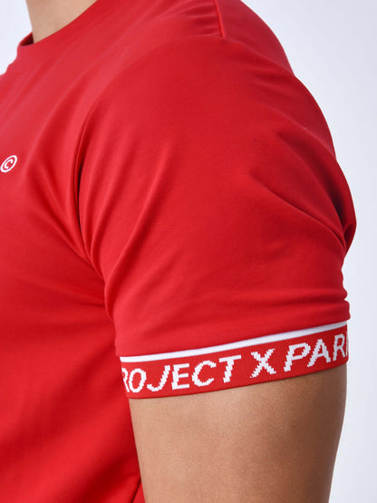 CAMISETA BRAZALETE CON LOGO BORDADO - ROJO - PROJECT X PARIS | 2410130-RDW