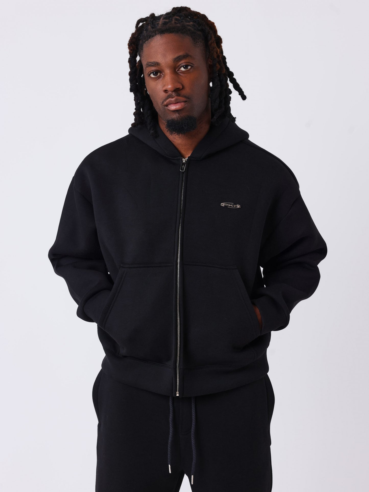 SUDADERA CREMALLERA Y CAPUCHA NEOPRENO - NEGRO - PROJECT X PARIS | PXP 2533188_BK