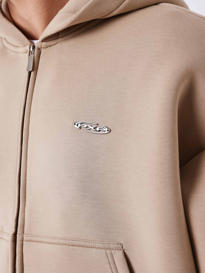 SUDADERA CREMALLERA Y CAPUCHA NEOPRENO - BEIGE - PROJECT X PARIS | PXP 2533188_TP