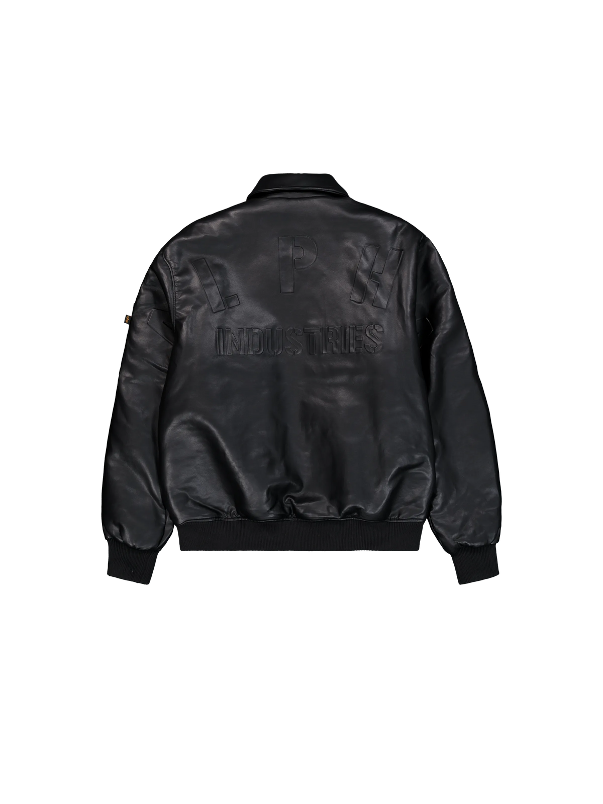 CHAQUETA BOMBER "PU COLLEGE" - NEGRO - ALPHA INDUSTRIES | 258109-03