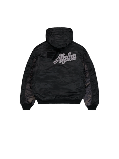 MA-1 BOMBER "MA-1 HOODED STUDIO" - NEGRO - ALPHA INDUSTRIES | 258123