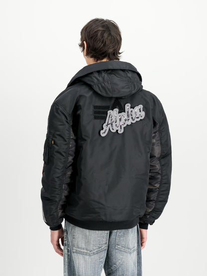 MA-1 BOMBER "MA-1 HOODED STUDIO" - NEGRO - ALPHA INDUSTRIES | 258123