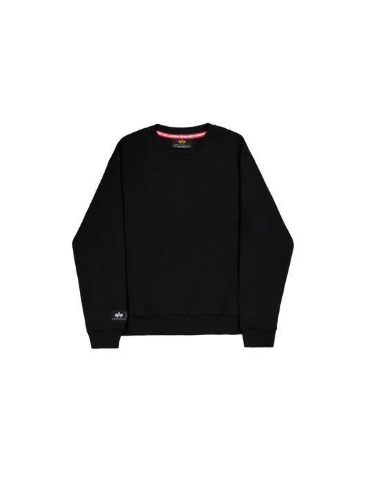 SUDADERA "LABEL BACKPRINT" - NEGRO - ALPHA INDUSTRIES | 258307
