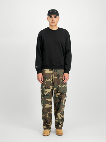 SUDADERA "LABEL BACKPRINT" - NEGRO - ALPHA INDUSTRIES | 258307