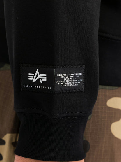 SUDADERA "LABEL BACKPRINT" - NEGRO - ALPHA INDUSTRIES | 258307