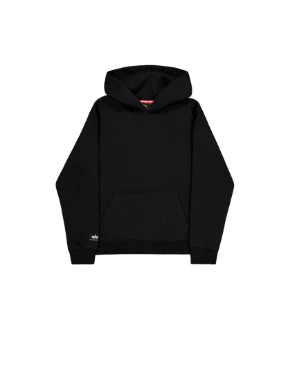 SUDADERA CAPUCHA "LABEL BACKPRINT" - NEGRO - ALPHA INDUSTRIES | 258333-03