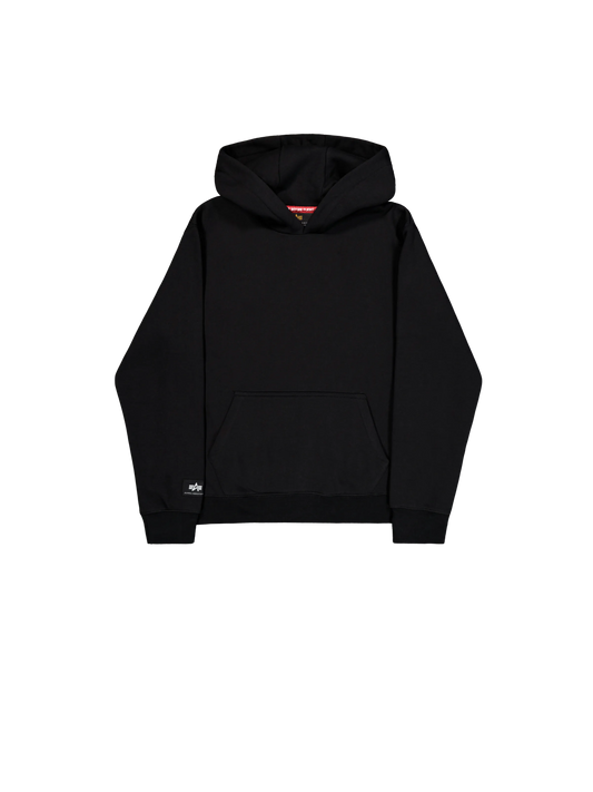 SUDADERA CAPUCHA "LABEL BACKPRINT" - NEGRO - ALPHA INDUSTRIES | 258333-03