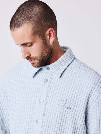 CAMISA DE MANGA CORTA TEXTURADA - AZUL - PROJECT X PARIS | PXP 2610303_IB