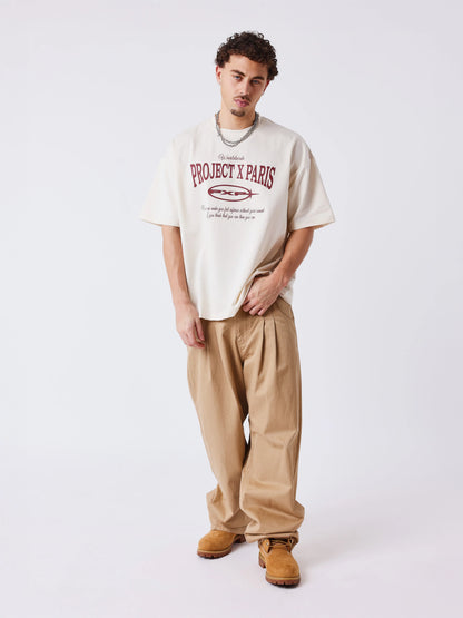 CAMISETA VARSITY- MARFIL - PROJECT X PARIS | 2611106_CC