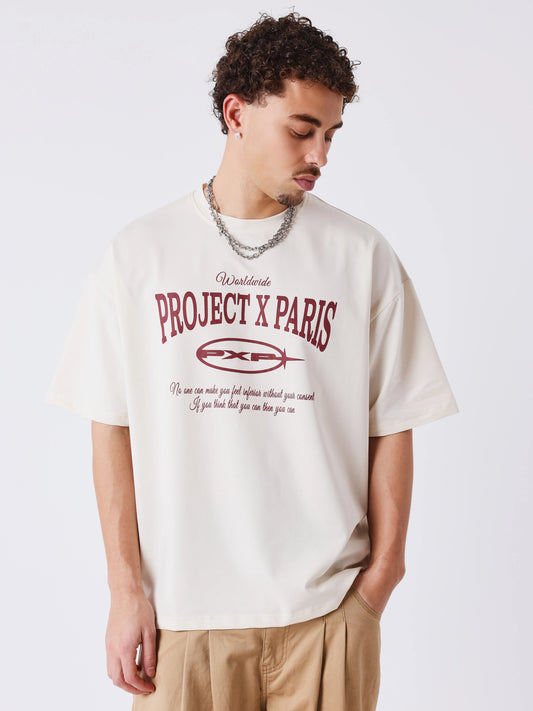 CAMISETA VARSITY- MARFIL - PROJECT X PARIS | 2611106_CC