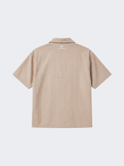 CAMISA DE MANGA CORTA RAYAS - BEIGE - PROJECT X PARIS | PXP 2614002_BG
