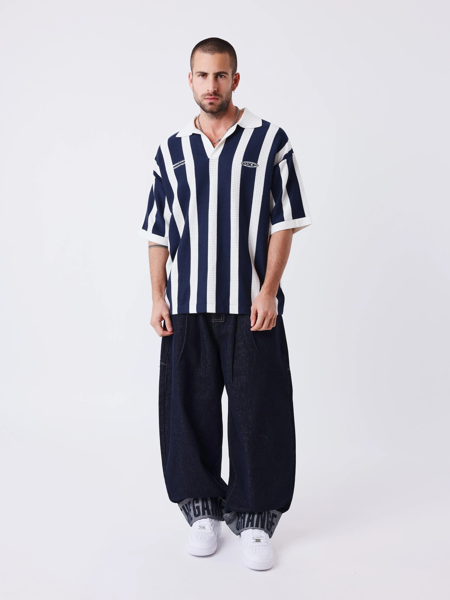 POLO DE PUNTO - AZUL/BLANCO - PROJECT X PARIS | PXP 2661016_OWBS