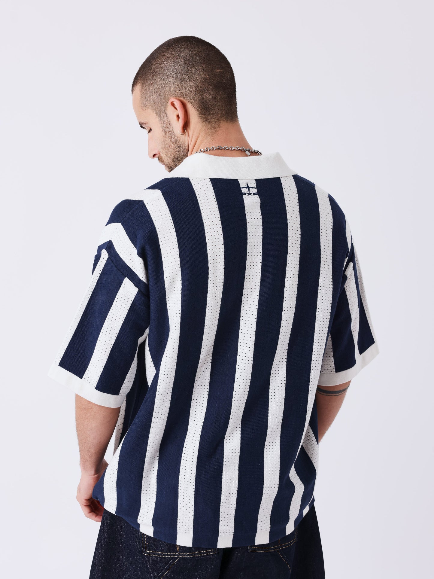 POLO DE PUNTO - AZUL/BLANCO - PROJECT X PARIS | PXP 2661016_OWBS