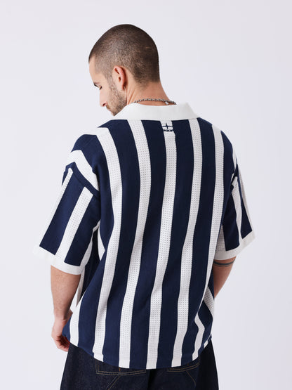 POLO DE PUNTO - AZUL/BLANCO - PROJECT X PARIS | PXP 2661016_OWBS
