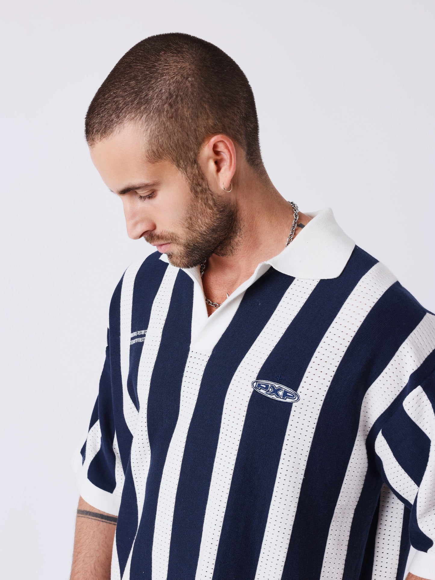 POLO DE PUNTO - AZUL/BLANCO - PROJECT X PARIS | PXP 2661016_OWBS