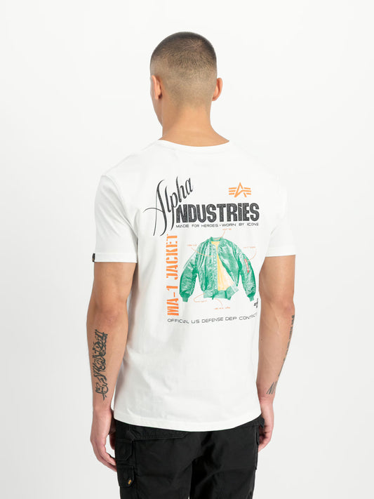 CAMISETA "HERITAGE BACKPRINT" - BLANCO - ALPHA INDUSTRIES | 266521