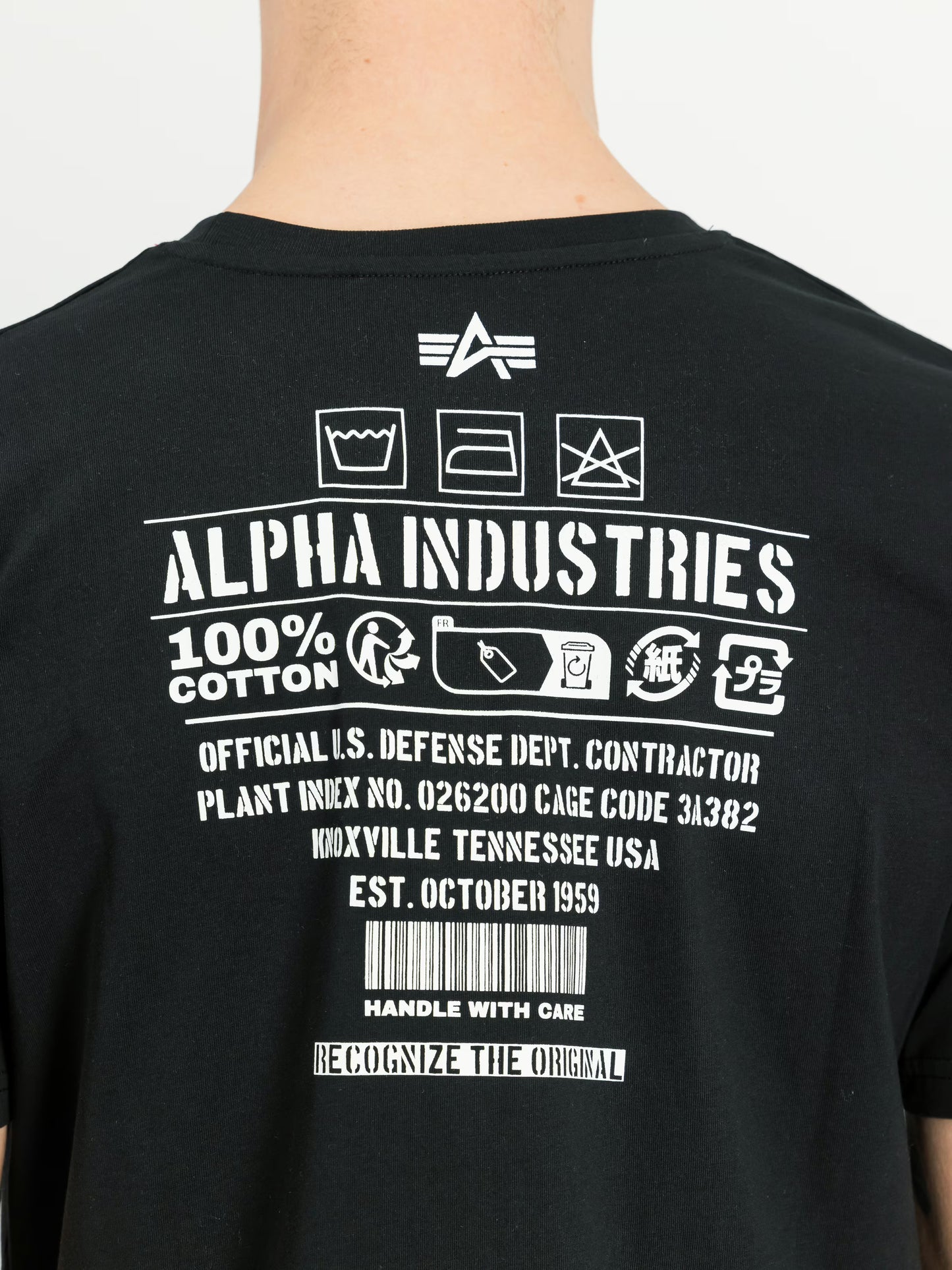CAMISETA "DOG-TAG" - NEGRO - ALPHA INDUSTRIES | 266529