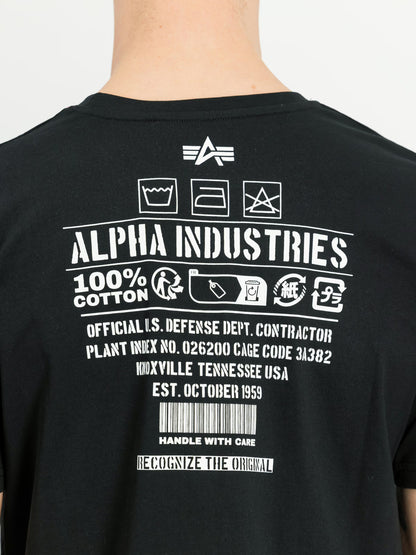 CAMISETA "DOG-TAG" - NEGRO - ALPHA INDUSTRIES | 266529